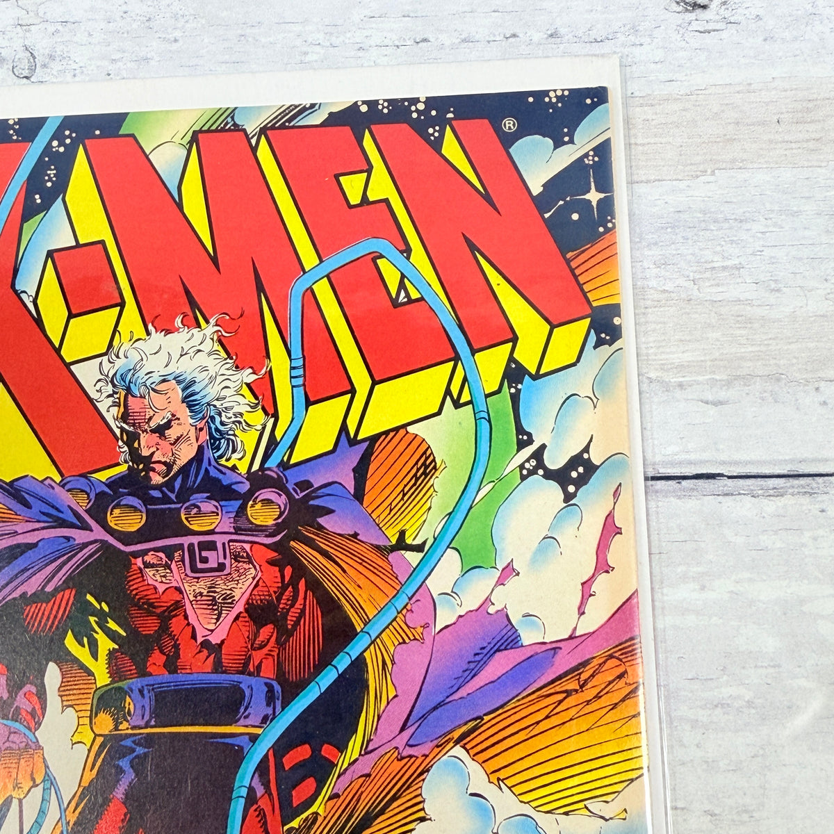 X-Men #2 (1991): upper-right front corner and title detail of the actual pre-owned copy.