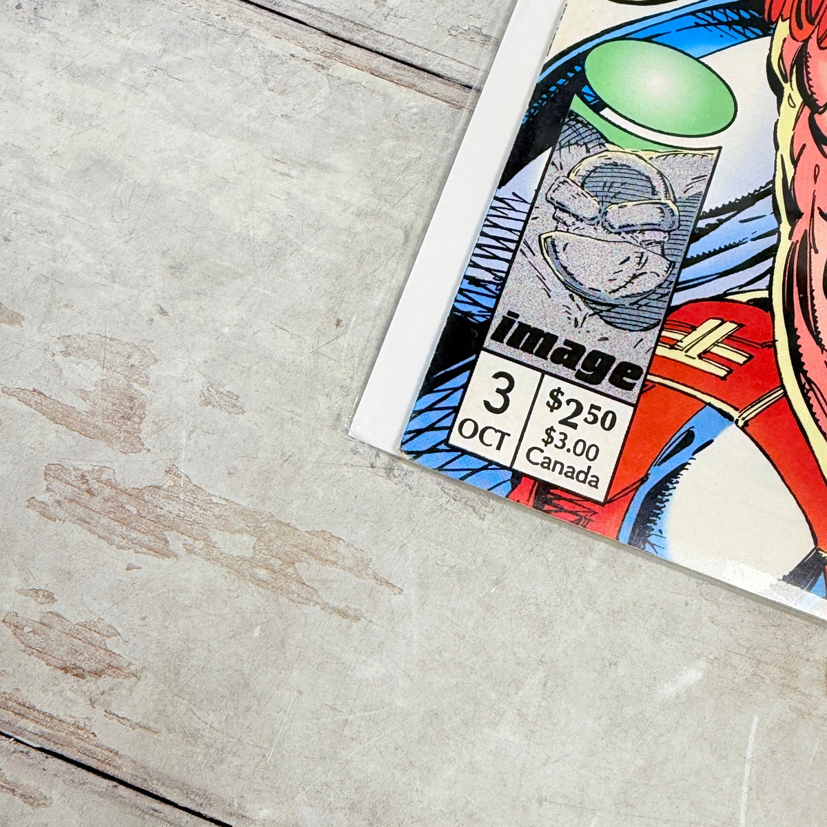 Youngblood #3 (1992) Image Comics, lower-left cover detail