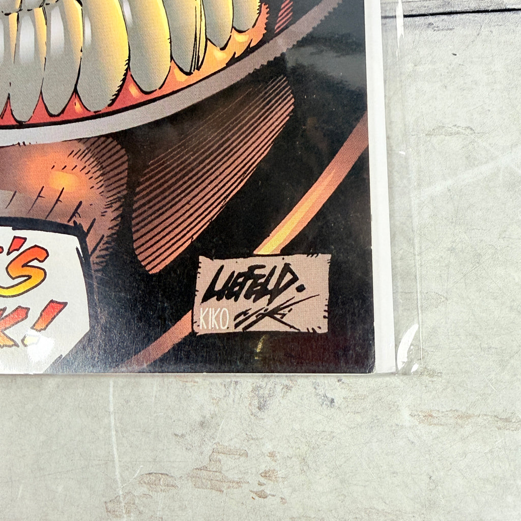Youngblood #5 (1993) Image Comics, lower-right cover detail
