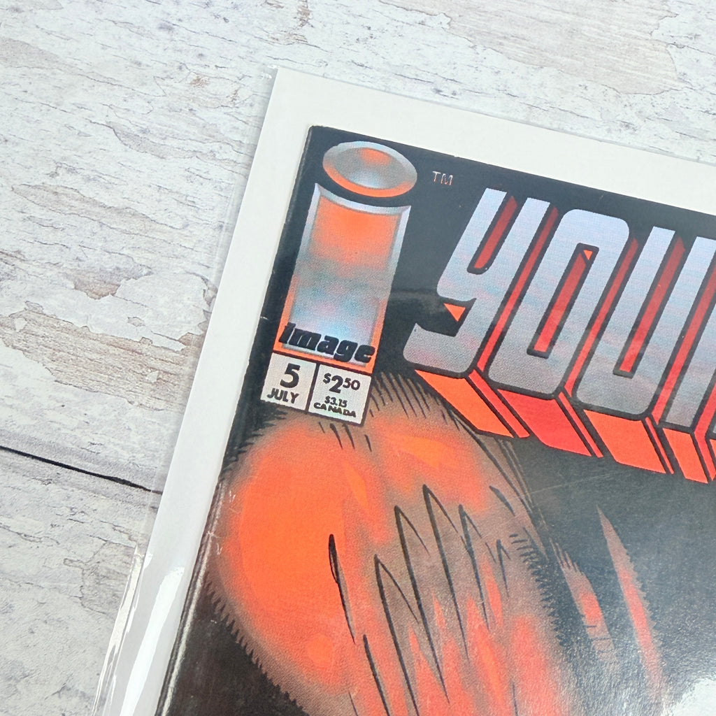 Youngblood #5 (1993) Image Comics, upper-left cover with issue details