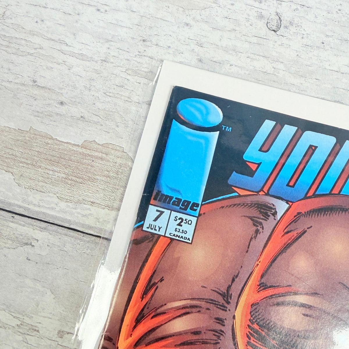 Youngblood #7 (1994) Image Comics, upper-left cover with issue details